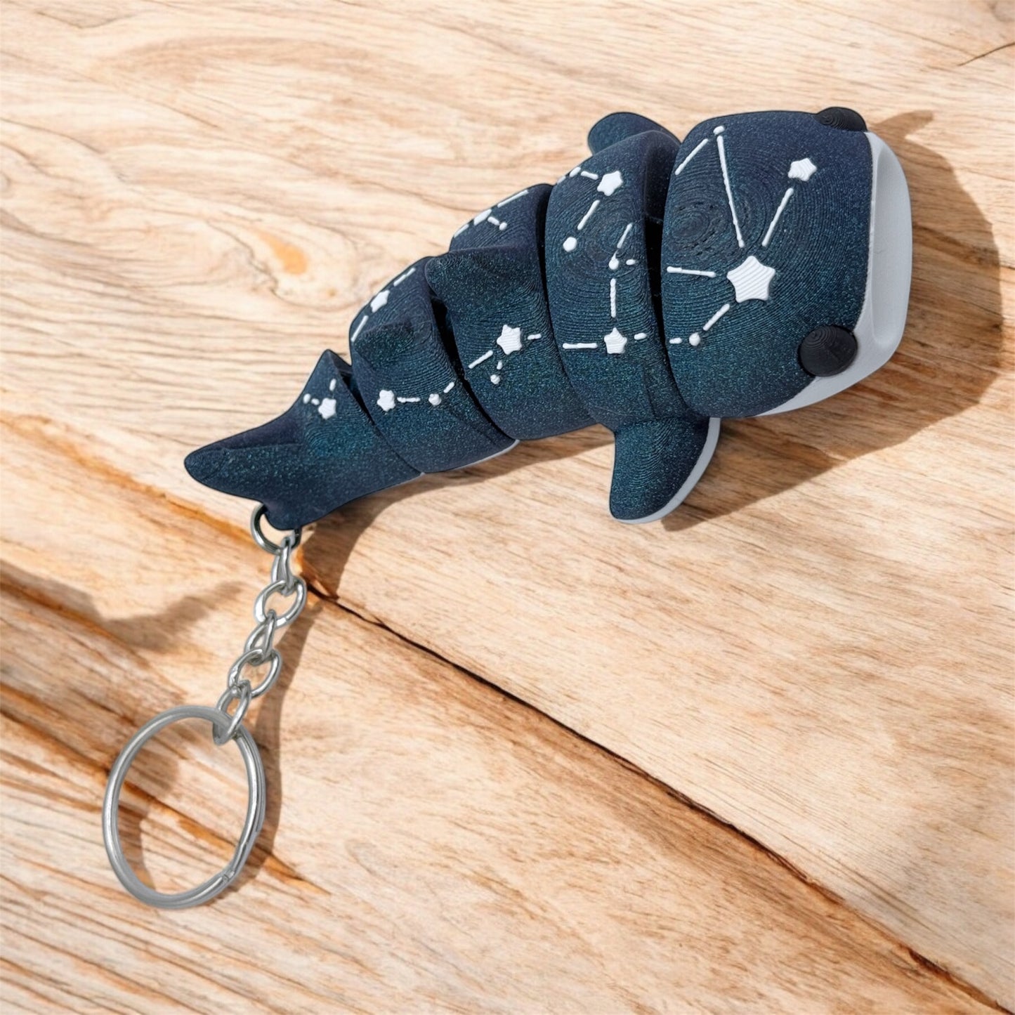 Flexi Galaxy Whale Shark Keychain