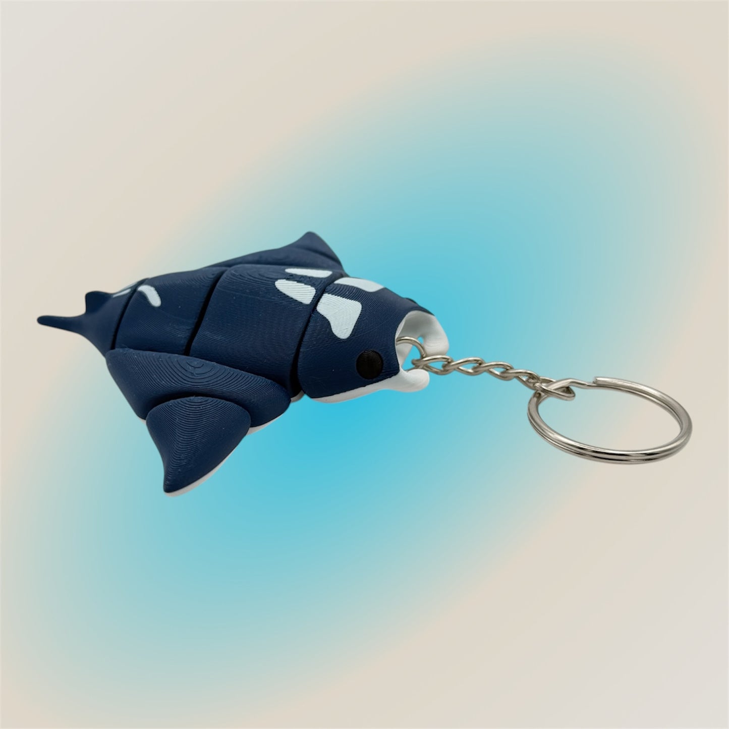 Flexi Manta Ray Keychain