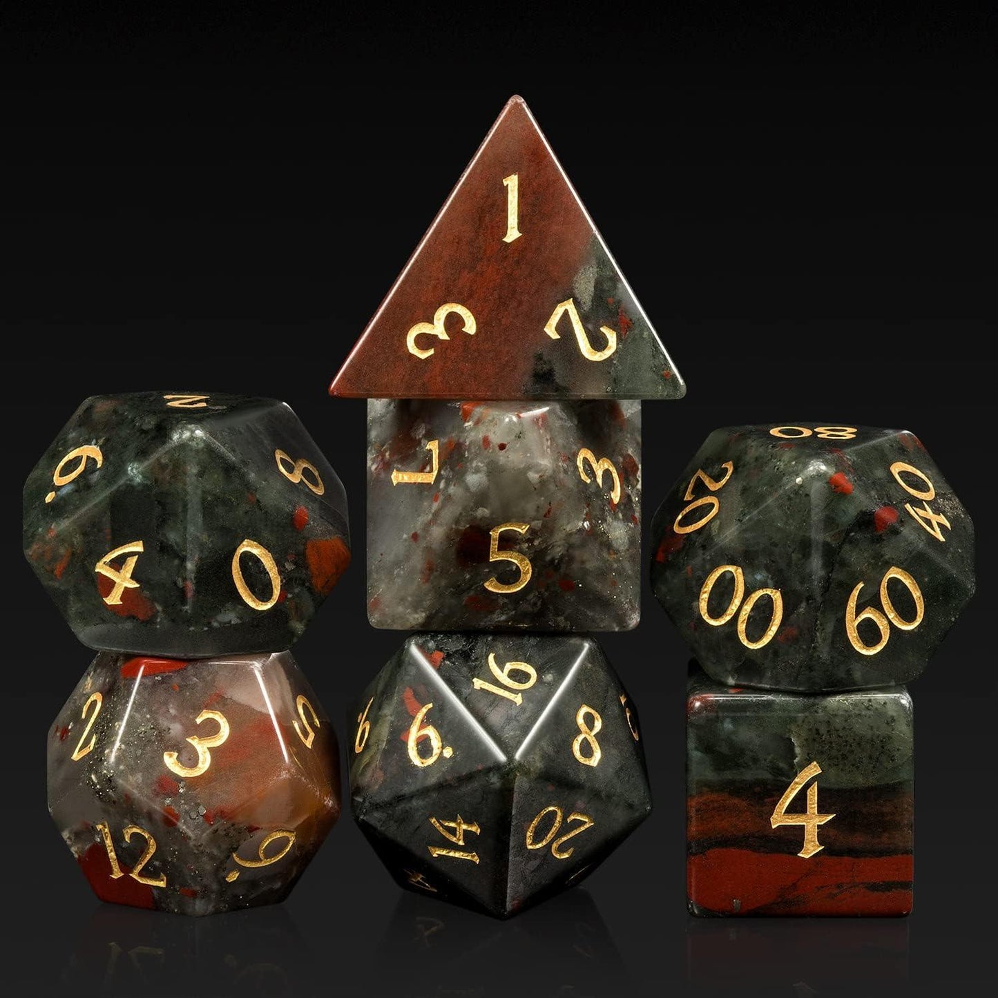 Bloodstone Warrior's Oath Dice Set - Living Skies Games