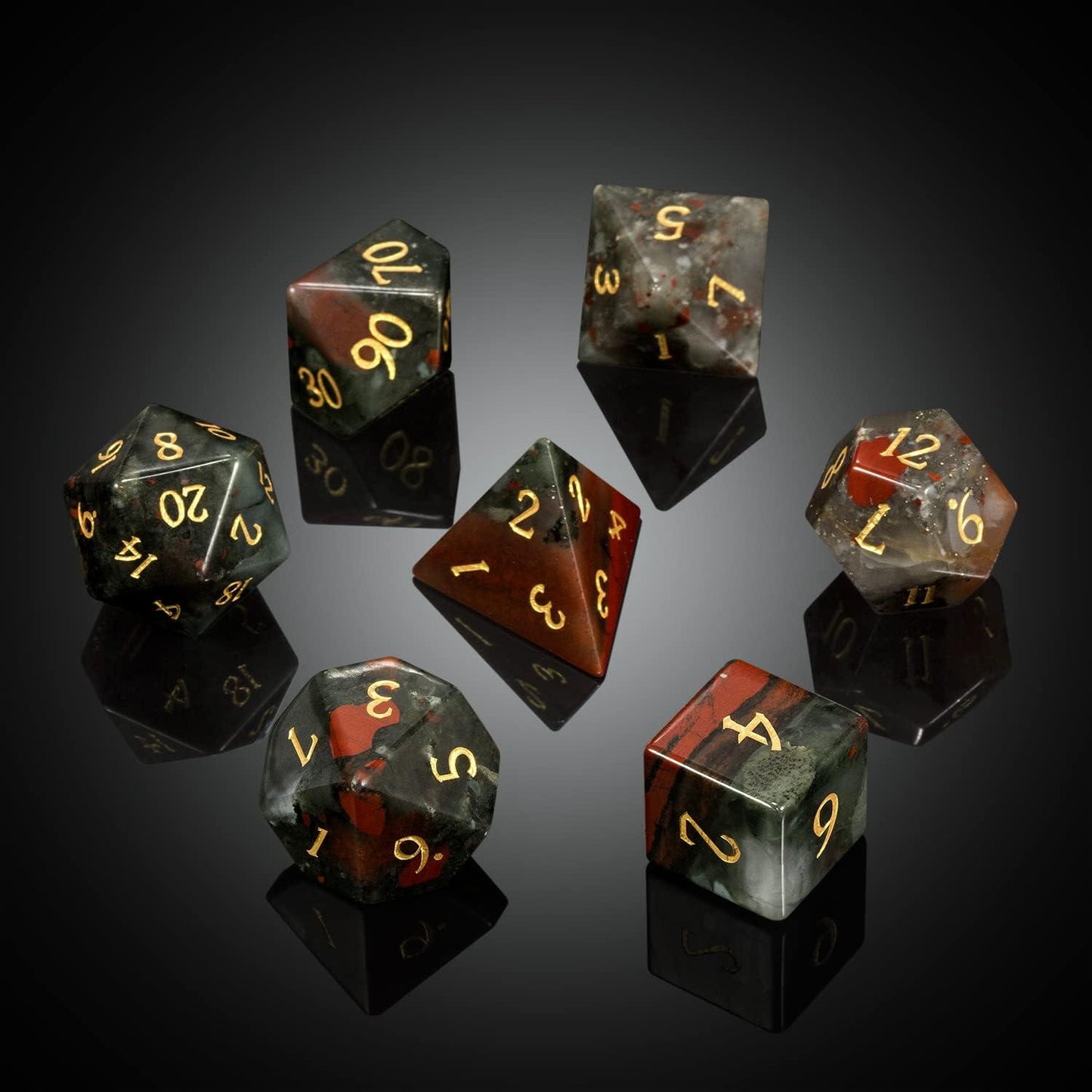 Bloodstone Warrior's Oath Dice Set - Living Skies Games