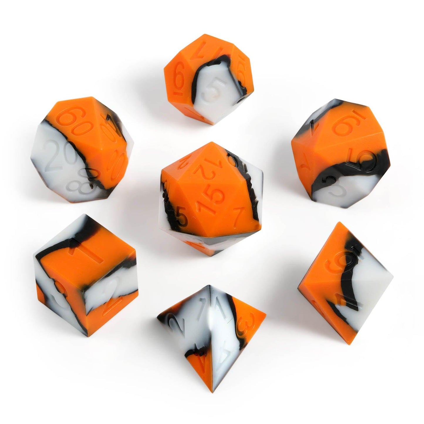 Citrus Eclipse Silicone Dice Set - Living Skies Games