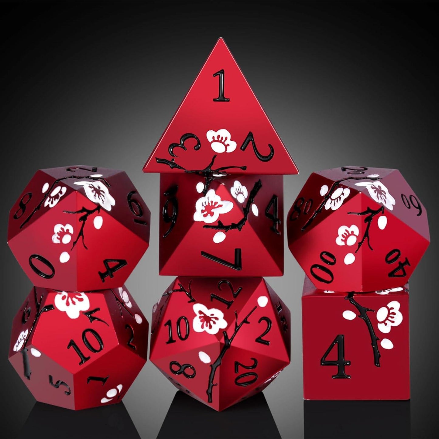 Crimson Sakura Legend Dice Set - Living Skies Games