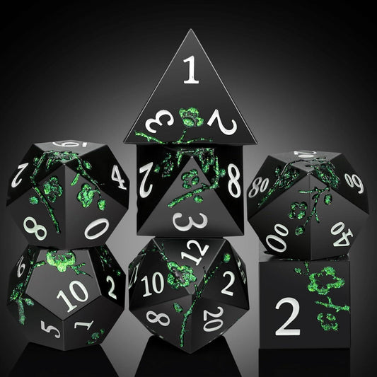 Emerald Blossom Tranquility Dice Set - Living Skies Games