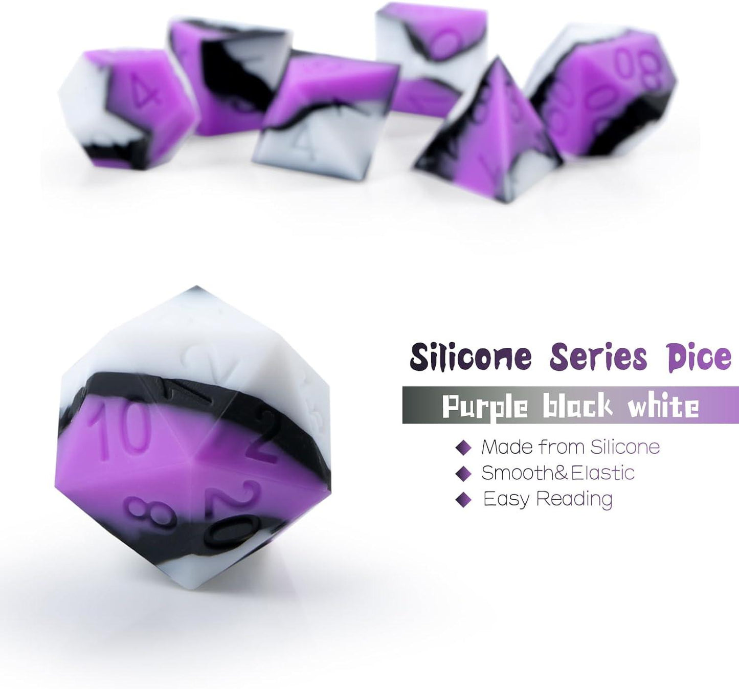 Imperial Twilight Silicone Dice Set - Living Skies Games