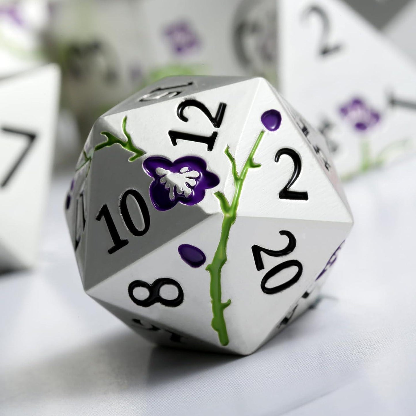 Silver Wisteria Serenity Dice Set - Living Skies Games