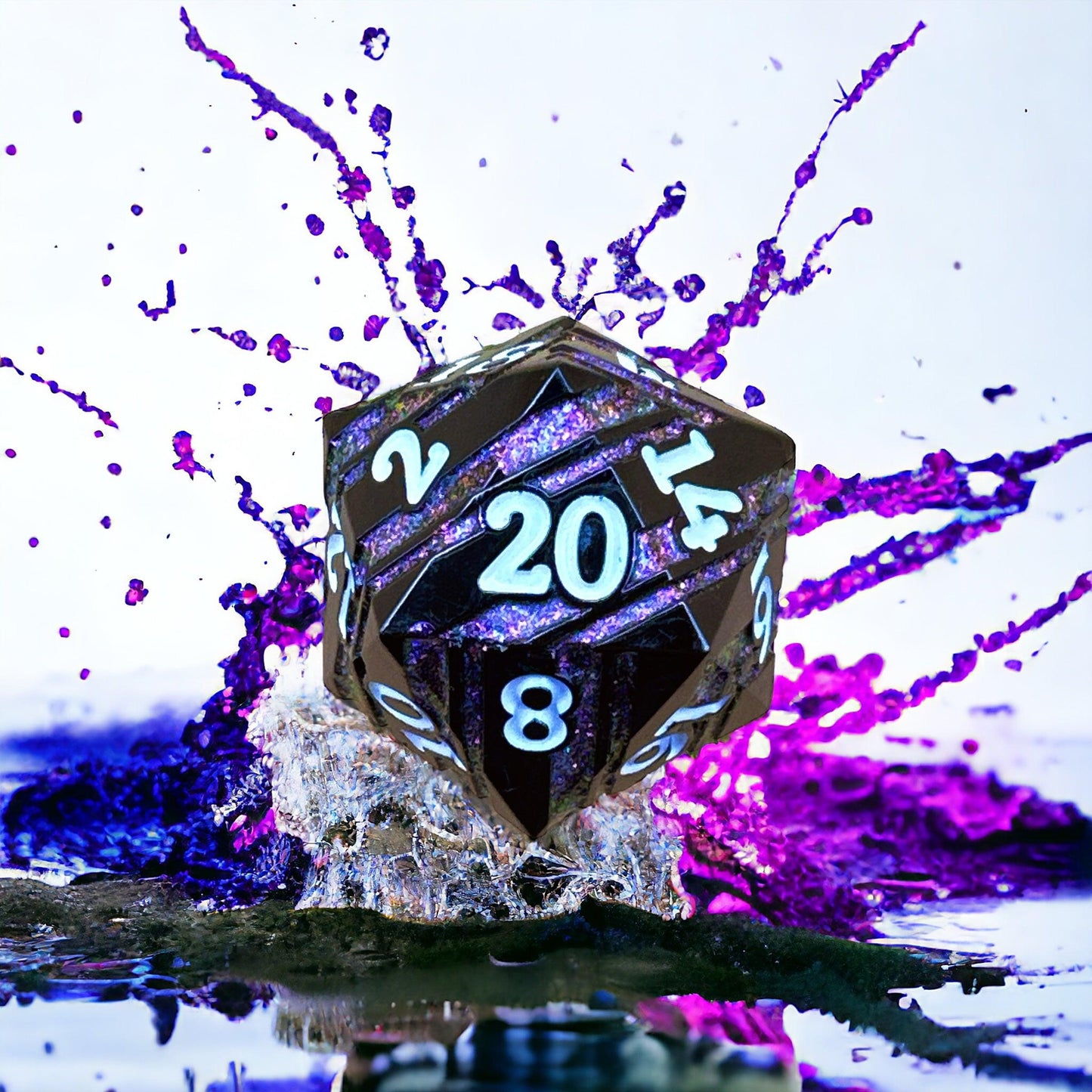 Twilight Shimmer Titan D20 Dice - Living Skies Games