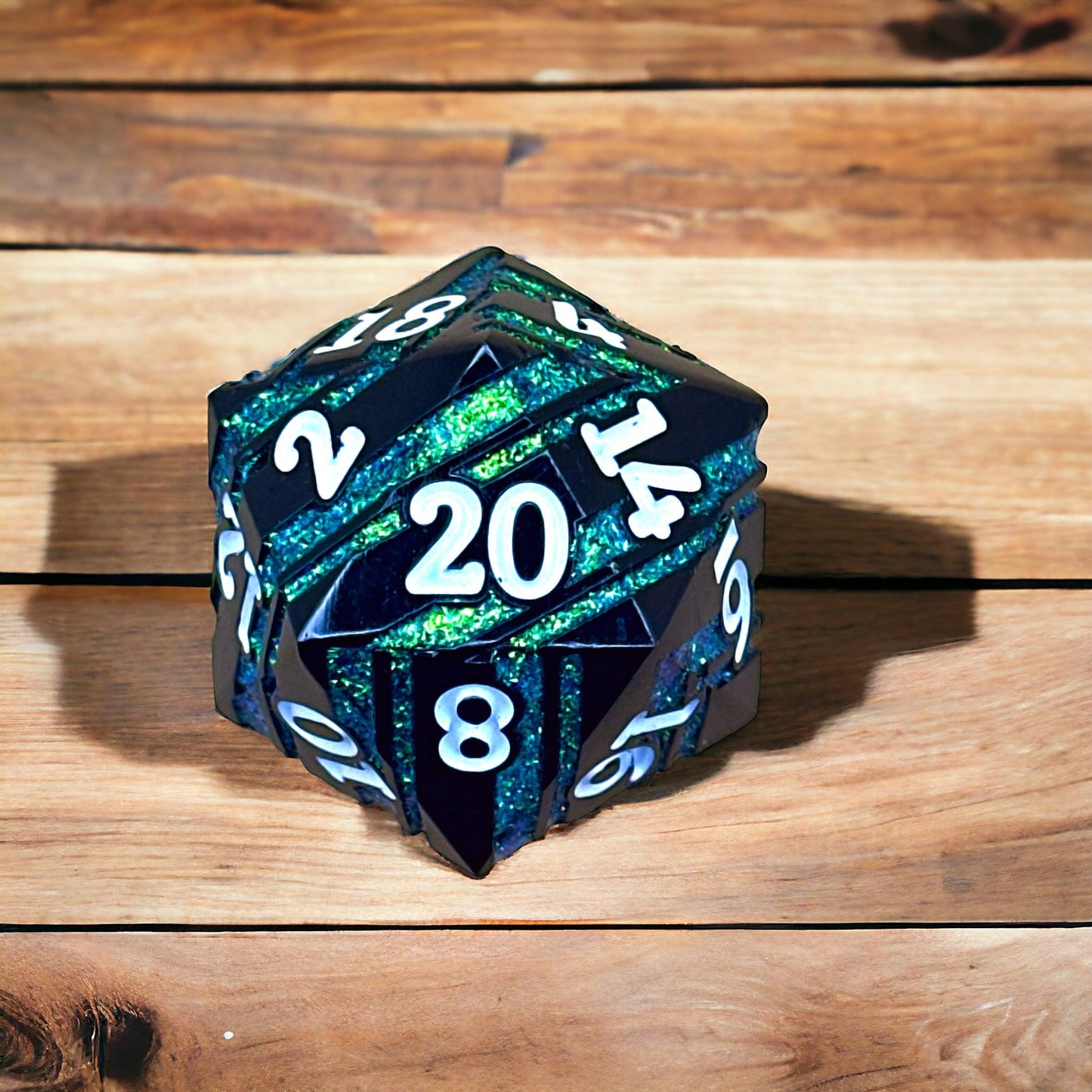 Verdant Shadow Titan D20 Dice - Living Skies Games