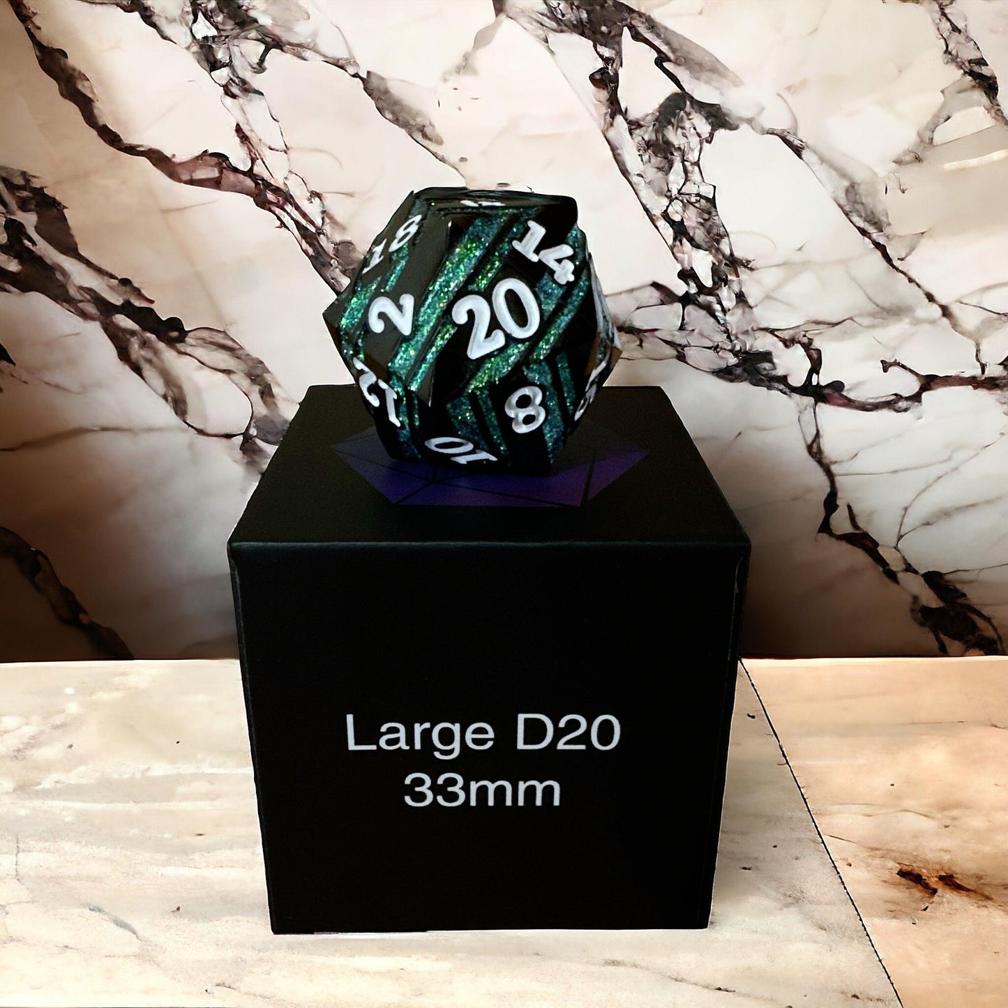 Verdant Shadow Titan D20 Dice - Living Skies Games