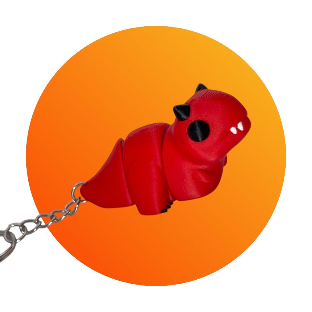 Flexi Baby Carnotaurus Keychain