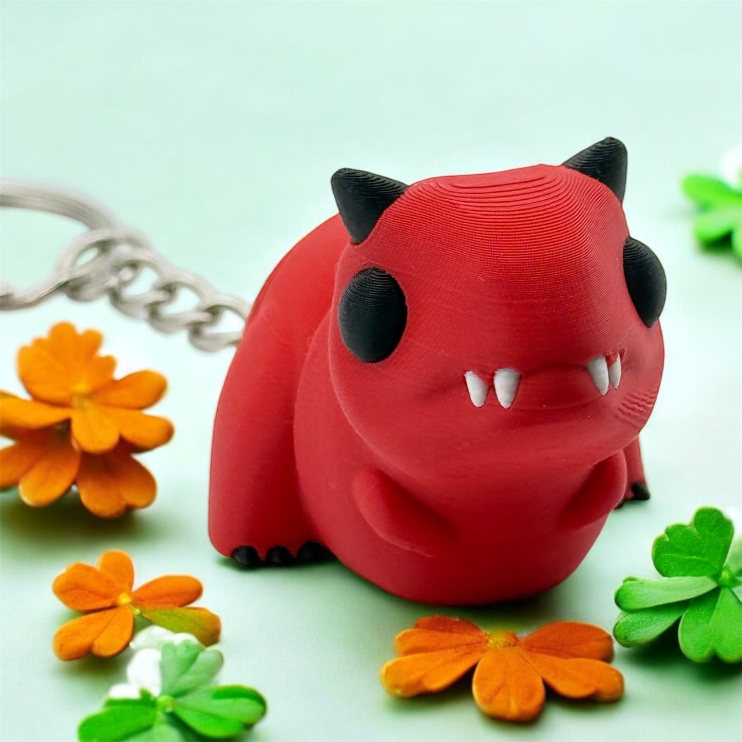 Flexi Baby Carnotaurus Keychain