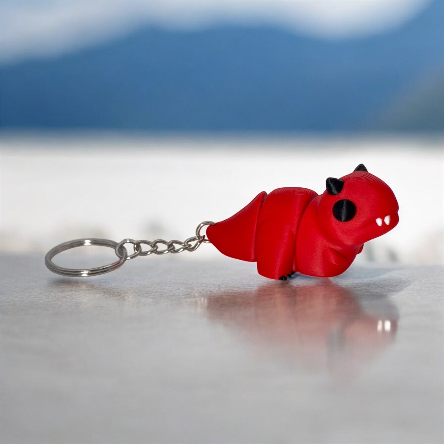 Flexi Baby Carnotaurus Keychain