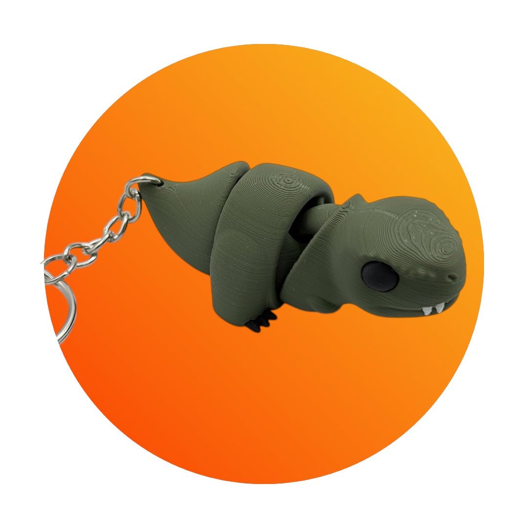 Flexi Baby T-Rex Keychain