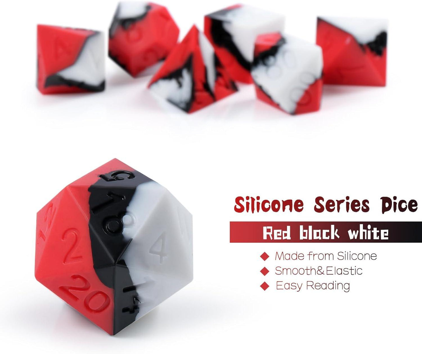 Crimson Mist Silicone Dice Set - Living Skies Games