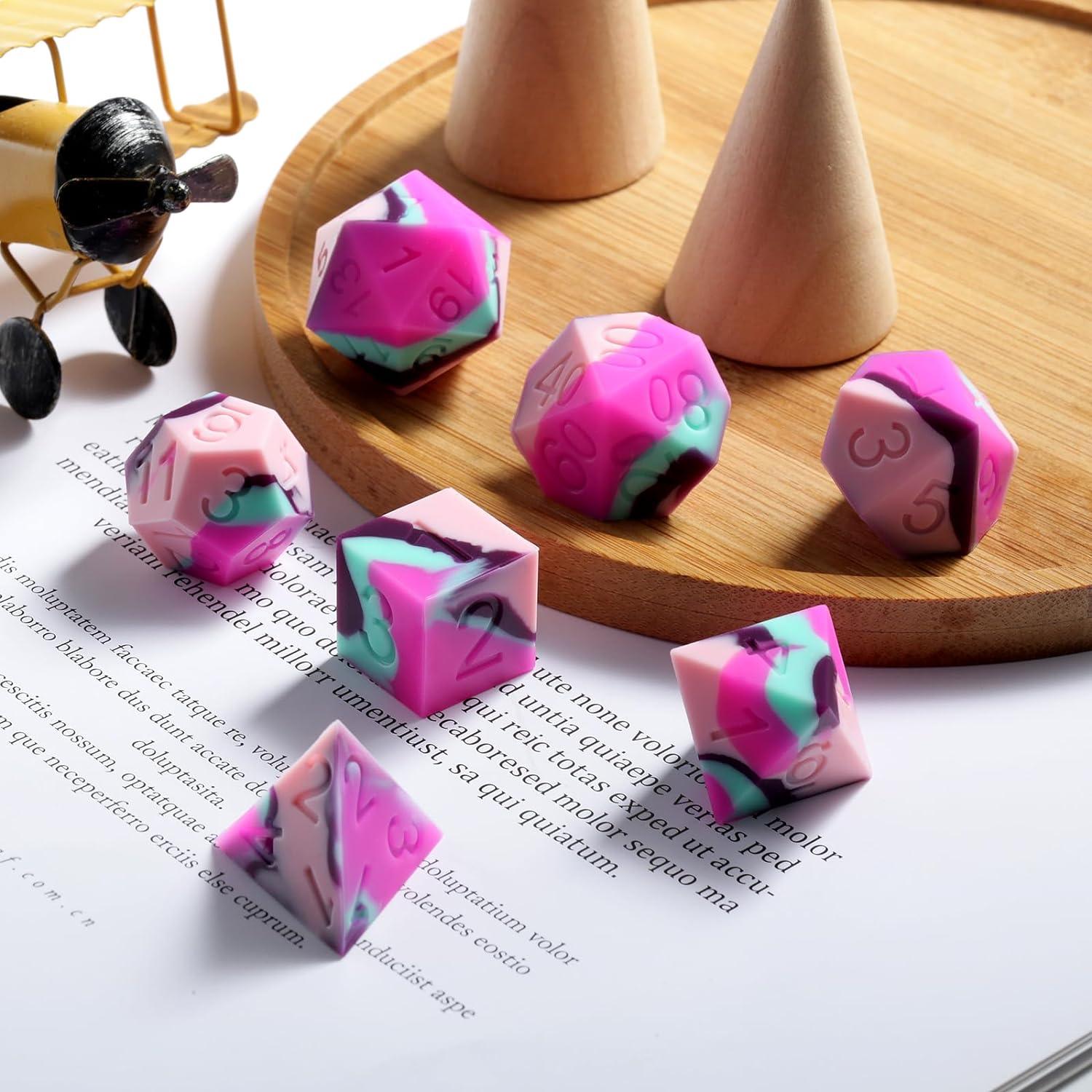 Dusk Bloom Silicone Dice Set - Living Skies Games