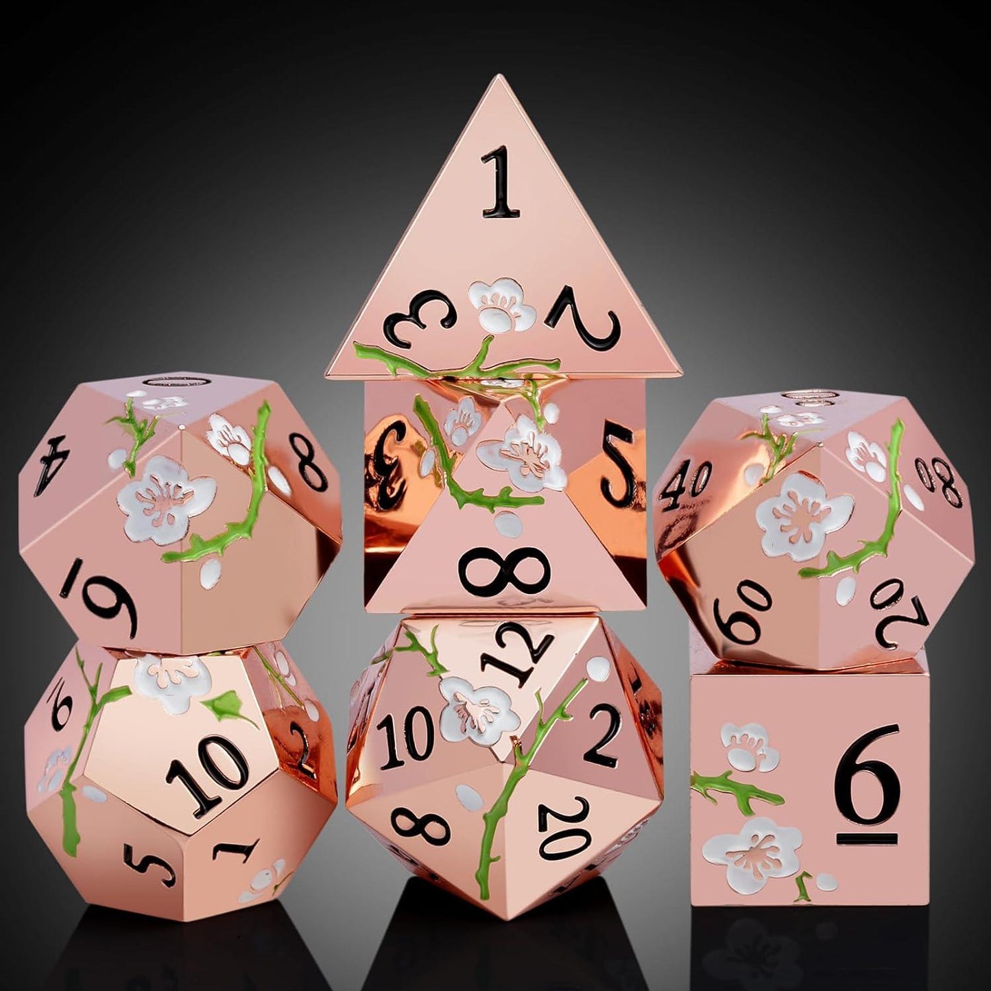 Roseate Sakura Elegance Dice Set - Living Skies Games