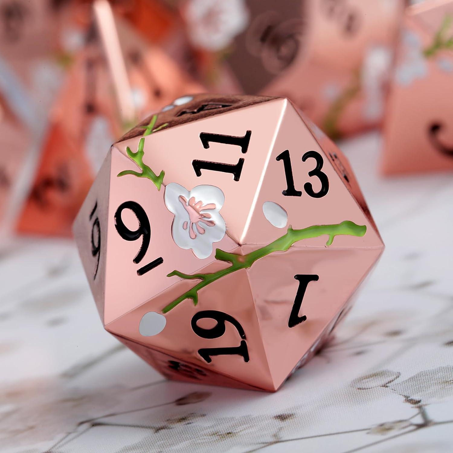 Roseate Sakura Elegance Dice Set - Living Skies Games