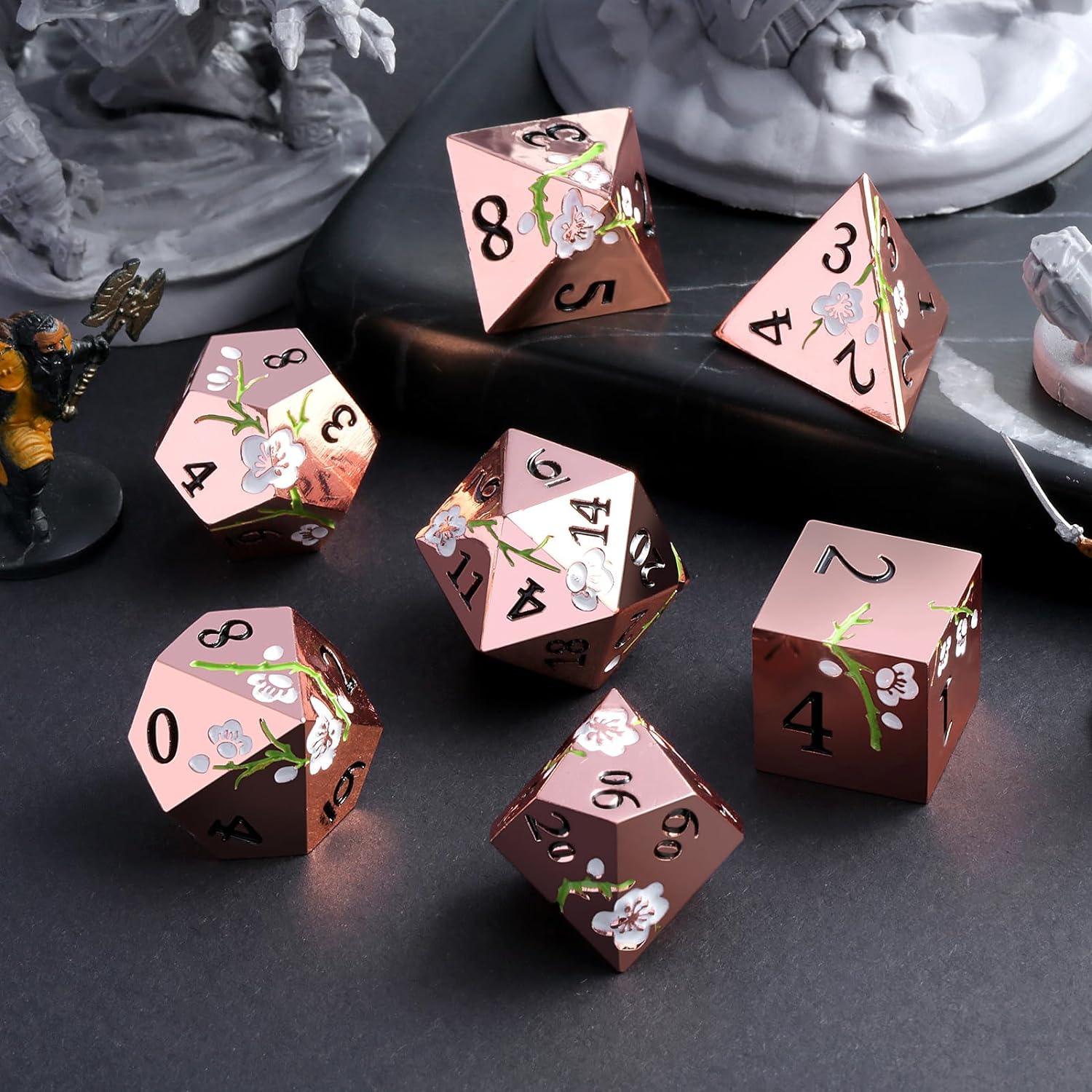 Roseate Sakura Elegance Dice Set - Living Skies Games