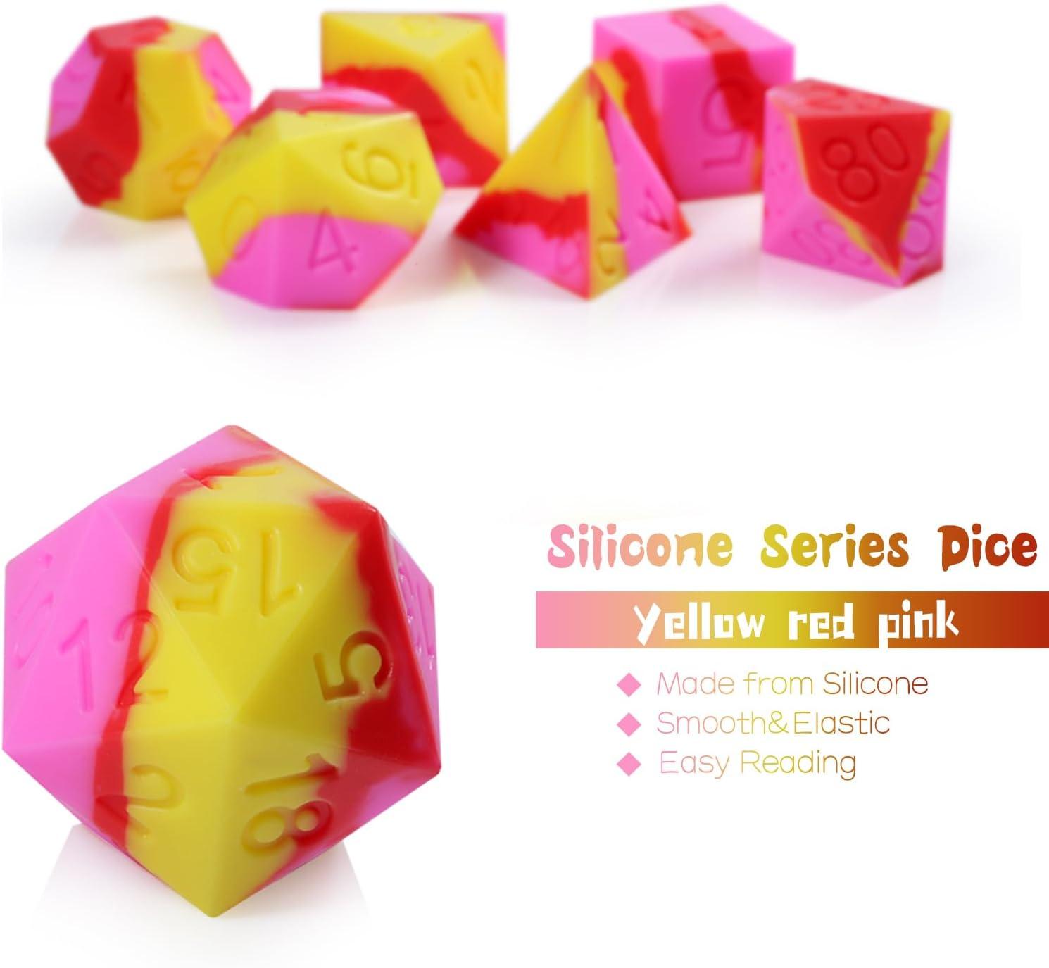 Sunset Fusion Silicone Dice Set - Living Skies Games